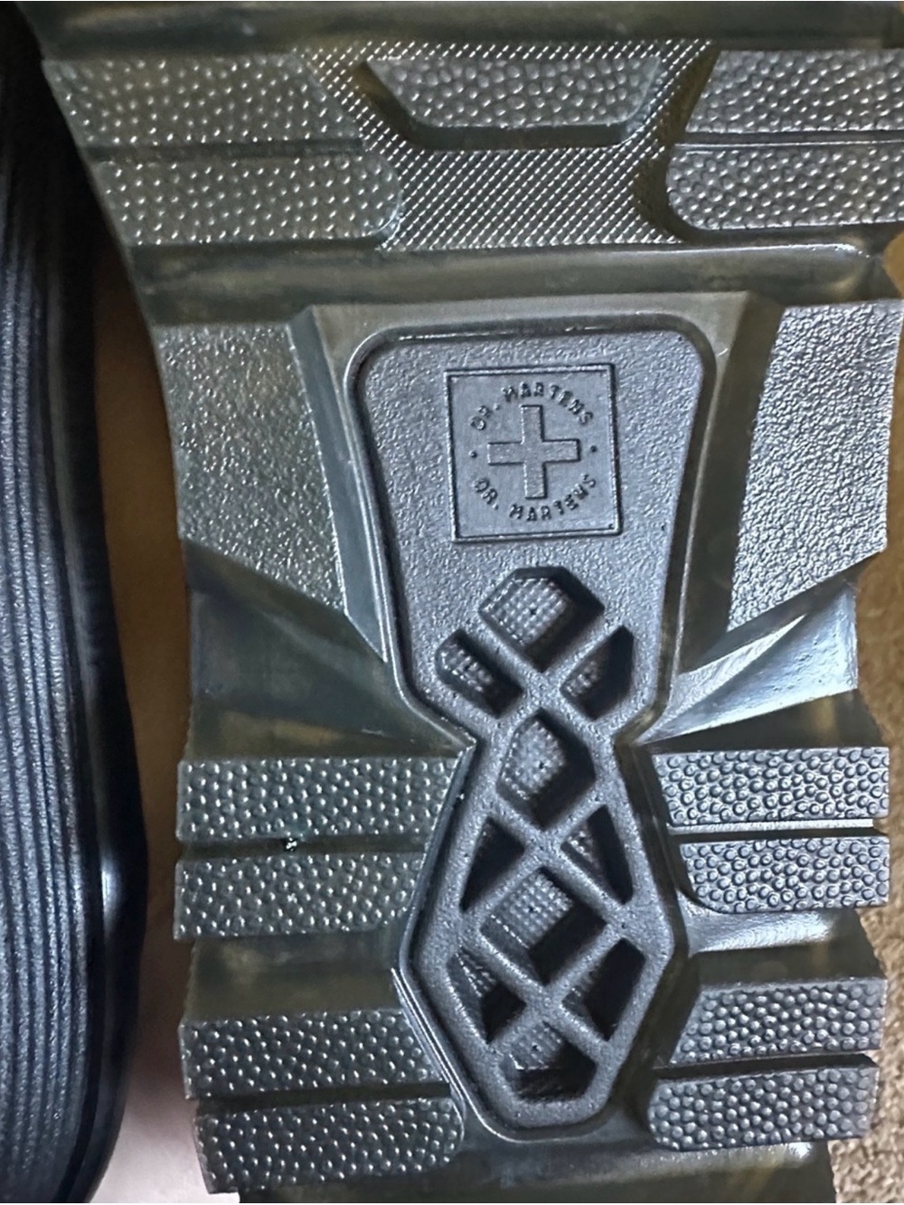 Dr. Martens Beige Zebzag Suede Slip-On Clog with Buckle - Picture 3 of 9
